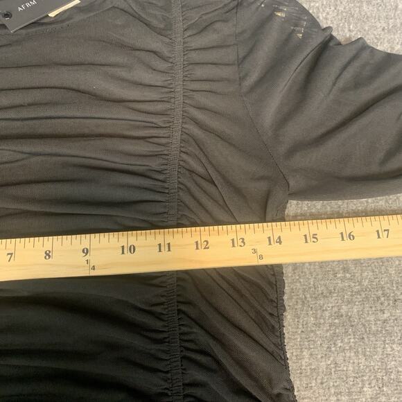 AFRM X Nordstrom Dress  Large Ruched Mesh Sheer Party Sexy Date Night Club - Picture 6 of 7